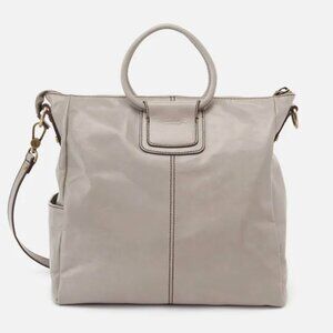 Hobo The Original Sheila Large Satchel Bag/Crossbody in Driftwood Gray Leather